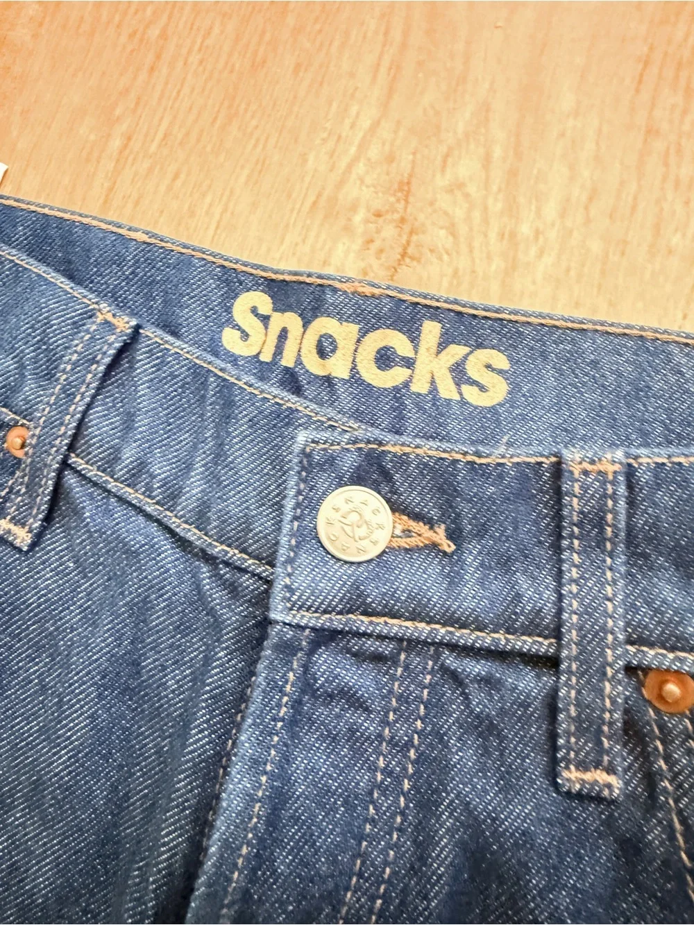 NWT Mother Snacks! Denim The Bee's Knees Double Dip Skimp Jeans Wide Leg 27” - Picture 4 of 10